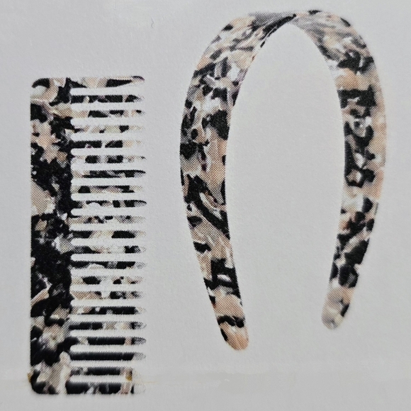 MACHETE Abalone Wide Headband & Comb Set Handcrafted‎ Italian Acetate Gift Ready - Picture 12 of 12